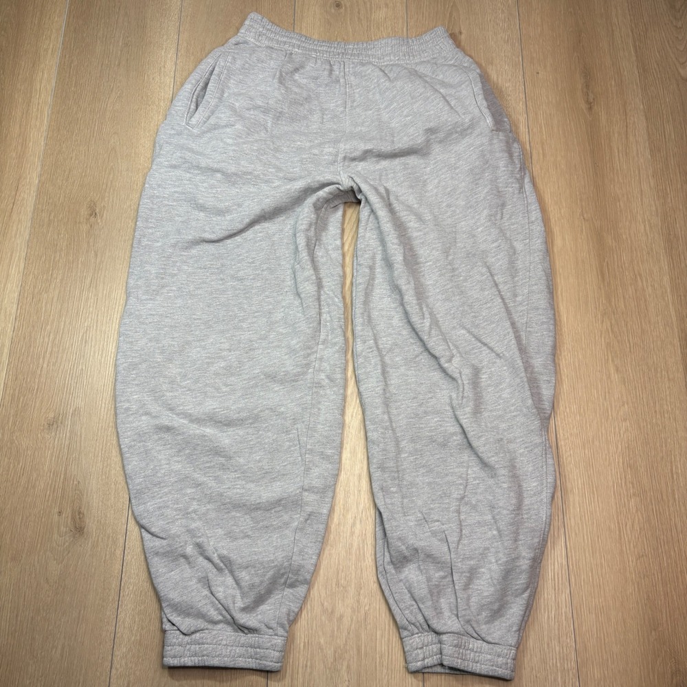 AGOLDE Balloon Sweatpants Heather Gray Tapered Joggers Womens Medium Sweats